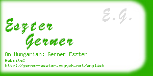 eszter gerner business card